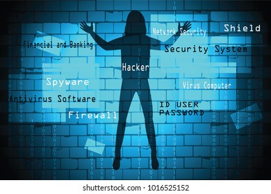 Cyber crime concept,Cyber crimes phishing - vector illustration
