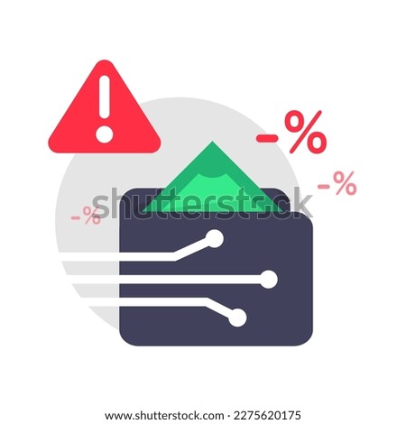 cyber crime, fraud, phishing robbery, online money steal alert concept illustration flat design vector eps10. modern graphic element for landing page, empty state ui, infographic, icon