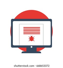 Cyber Crime Hacking icons. Vector illustration.