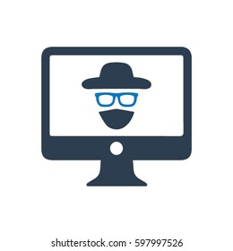 Cyber crime icon