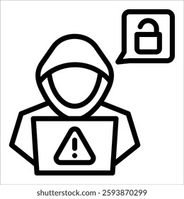 Cyber Crime Icon Element For Design