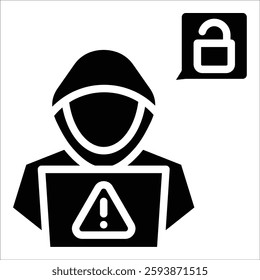 Cyber Crime Icon Element For Design