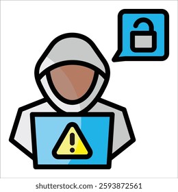 Cyber Crime Icon Element For Design