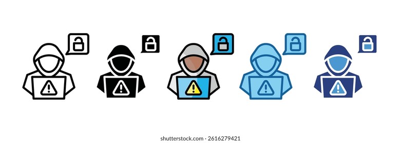 Cyber Crime Icon Element For Design