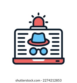 Cyber Crime icon in vector. Logotype