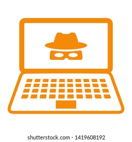 cyber crime icons, Hacker icons with bug virus crack worm spam isolated vector illustration - vector