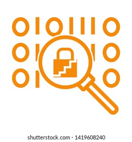 cyber crime icons, Hacker icons with bug virus crack worm spam isolated vector illustration - vector