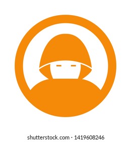 cyber crime icons, Hacker icons with bug virus crack worm spam isolated vector illustration - vector
