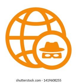 cyber crime icons, Hacker icons with bug virus crack worm spam isolated vector illustration - vector
