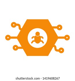 cyber crime icons, Hacker icons with bug virus crack worm spam isolated vector illustration - vector