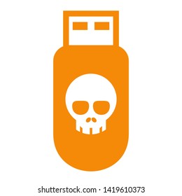 cyber crime icons, Hacker icons with bug virus crack worm spam isolated vector illustration - vector
