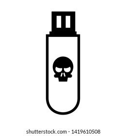 cyber crime icons, Hacker icons with bug virus crack worm spam isolated vector illustration - vector
