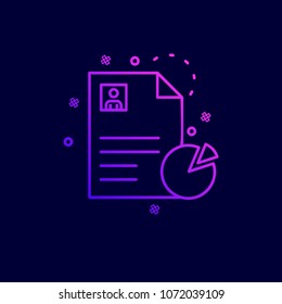 Cyber crime neon icon with blue background