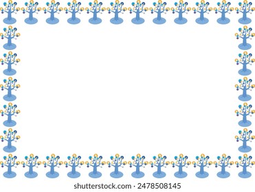 cyber crypto tree, drawing of a tree that represents technology and cryptos frame