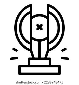 Cyber cup icon outline vector. Electronic pc. Online pc
