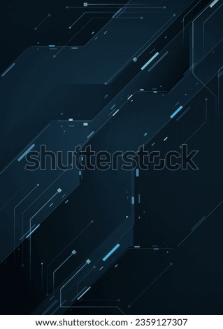 The cyber digital background and futuristic technology