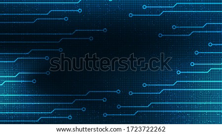 Cyber Digital Microchip on Technology Background,Hi-tech Digital and security Concept design,Free Space For text in put,Vector illustration.