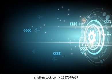 cyber display arrow speed technology background