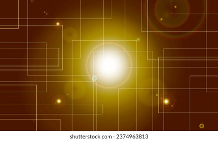 The cyber ​​background emphasizing flare.