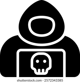 Cyber Espionage Icon Glyph Vector Illustration