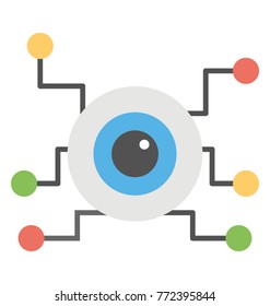 
Cyber eye showing cyber security concept.
