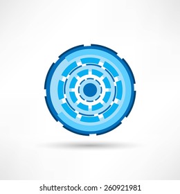 Cyber eye symbol icon