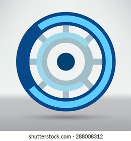 Cyber eye symbol icon