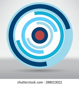 Cyber eye symbol icon