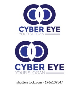 Design des Cyberauge-Vektorlogos