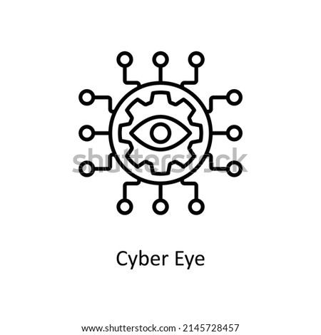 Cyber Eye Vector Outline icons for your digital or print projects.