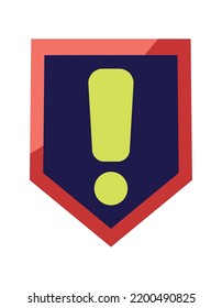 icono aislado de la pantalla de alerta de ciberfraude