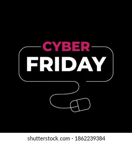 Cyber Friday banner template vector