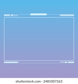 Cyber Game interface style frame