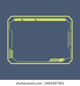 Cyber Game interface style frame