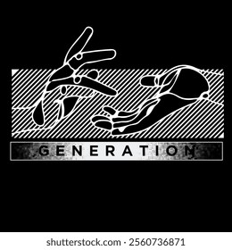 CYBER GENERATION DESIGN FOR T-SHIRT