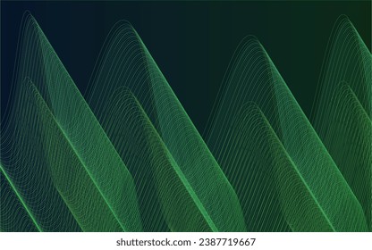 Cyber Green Abstract, Vector, Particle, Background, Graphics, Design, Dynamic, Motion, Illustration, Futuristic