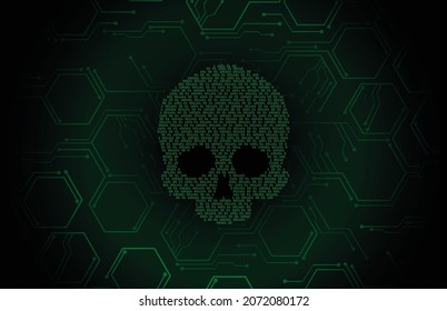 Cyberhacker-Hintergrund, Skulptur-Vektorgrafik