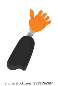 Ilustración de vectores de prótesis de manos cibernéticas