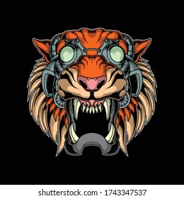 cyber head tiger for commercial use