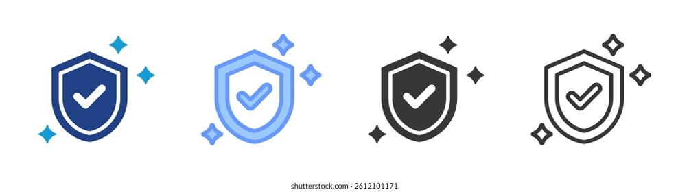 Cyber Hygiene icon set multiple style collection