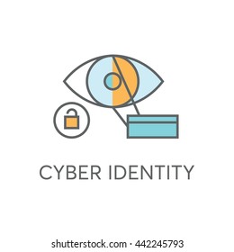 Cyber Identity Vector Icon