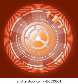 Cyber information gears abstract background, stock vector
