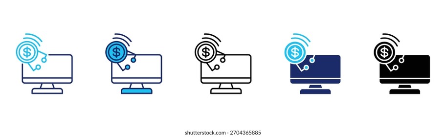 Paquete de iconos de seguro cibernético en múltiples estilos