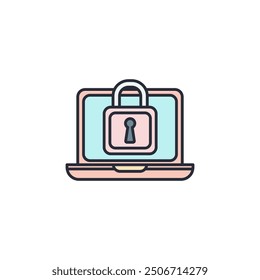Cyber Insurance icon vector illustration. Cyber Insurance symbol isolated on white background