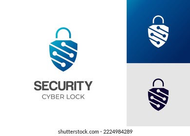 cyber internet online security logo design vector template. cyber defense shield logo for internet data security design concept
