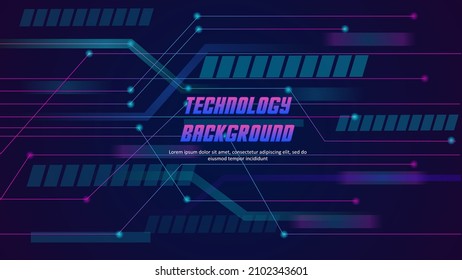 Cyber lines and dots connect background. Technology connection digital data and big data concept.Eps10 vector