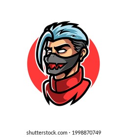 CYBER MAN HEAD SPORT LOGO