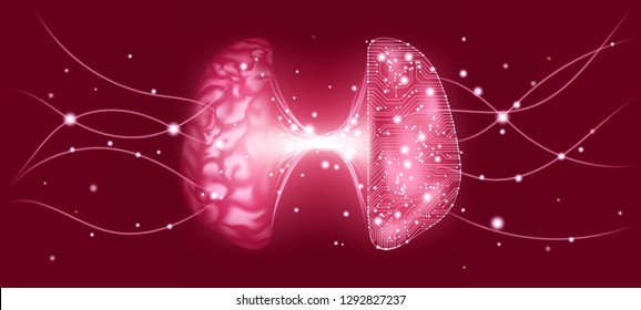 Cyber Mind, Human Brain Analysis. Digital Technology, Science Innovation. Cyber Machine Learning, Virtual Mind Concept. Artificial Intelligence (AI) Design. Neural Connection Visualization, Big Data.