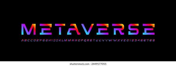 Cyber modern alphabet font, typography technology, electronic, movie, digital, music, future logo creative design, vector illustration 10EPS