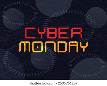 cyber monday abstract poster design